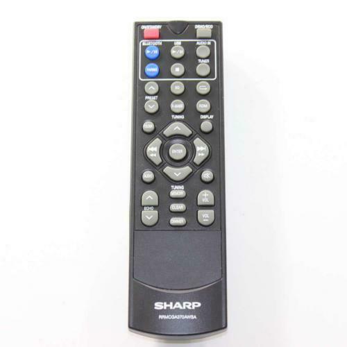 Sharp Part# RRMCGA370AWSA Remote Control - Genuine OEM