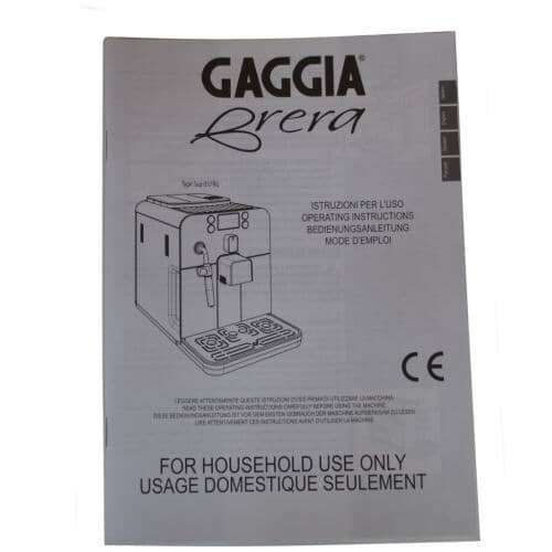Saeco Part# 996530057865 Manual - Genuine OEM