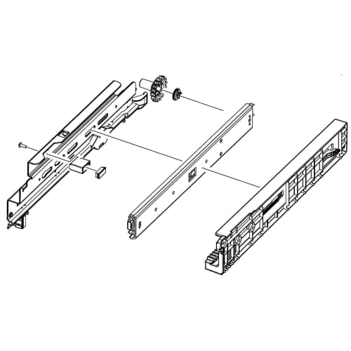 Samsung Part# DA97-13780C Rail Assembly (Middle) - Genuine OEM