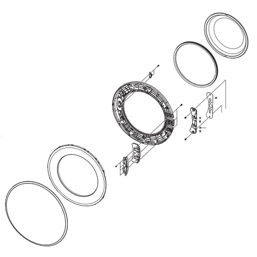 Samsung Part# DC97-15975G Door Assembly - Genuine OEM