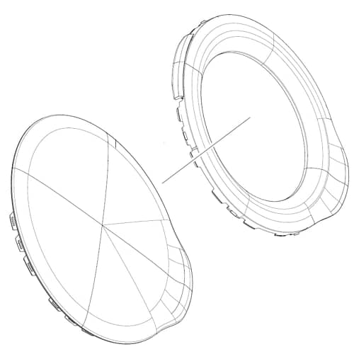 Samsung Part# DC97-19171A Door Cover Assembly - Genuine OEM