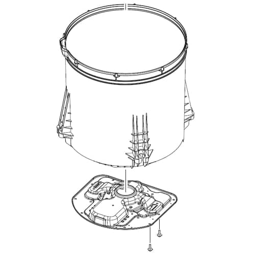 Samsung Part# DC97-19562M SUB Tub Assembly - Genuine OEM