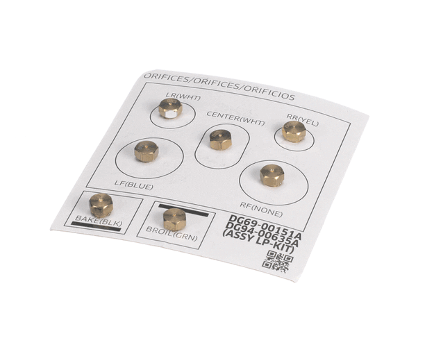 Samsung Range - Oven/Stove Liquid Propane Conversion Kit NX58F5500SS/AA