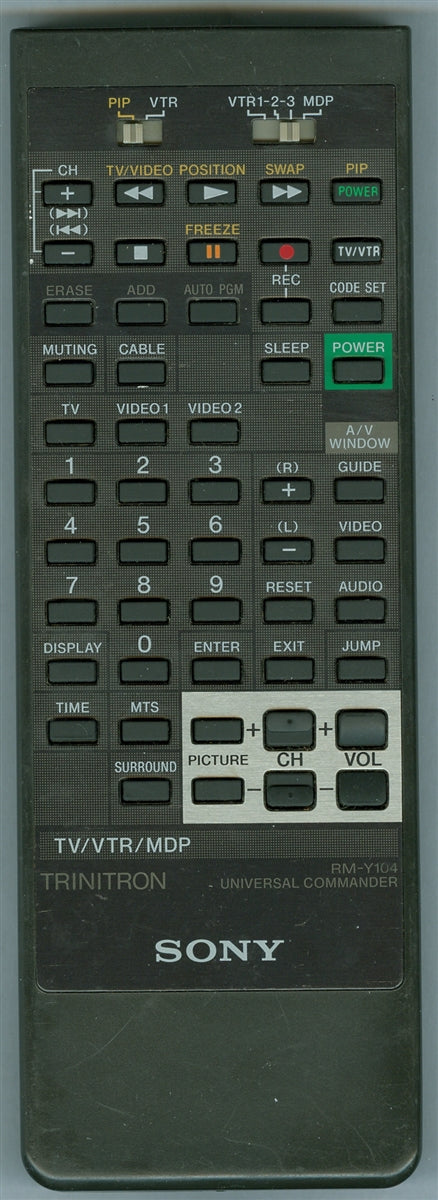 Sony Rmy104, Remote Kv27Exr2 - 1-465-765-11