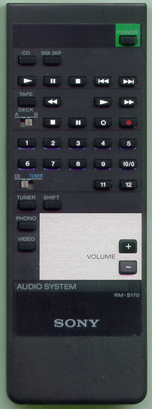Sony Rm-S170 Remote Control - 1-465-964-11