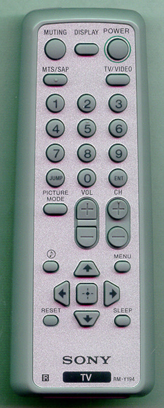 Sony Remote Control Rmy194 - 1-468-835-21