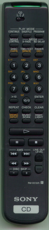 Sony Rm-Dc525 Remote Control - 1-475-606-11
