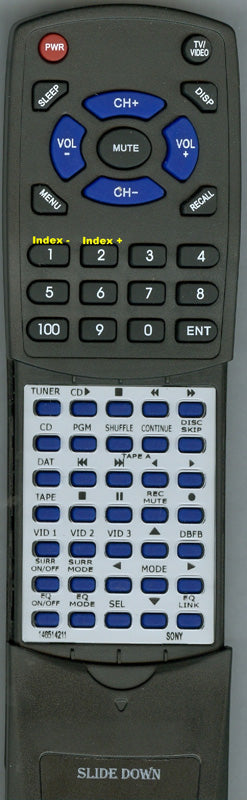 Sony Rmu-100,Remote Control - 1-465-142-11