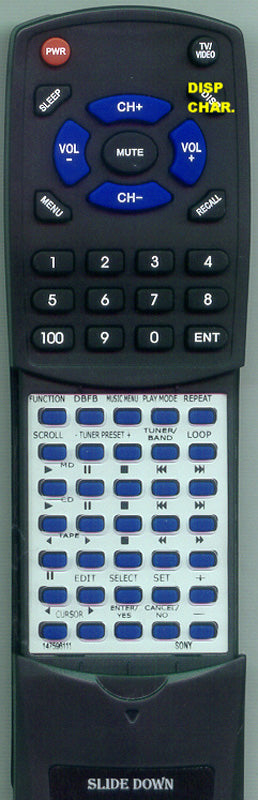 Sony Remote Control *Nla* - 1-475-961-11