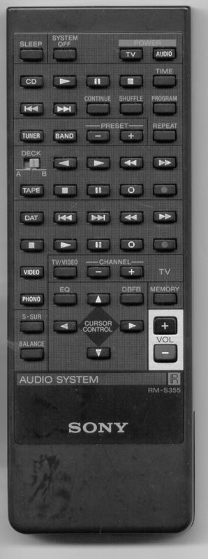 Sony Rm-S355 Remote Control - 1-465-705-11