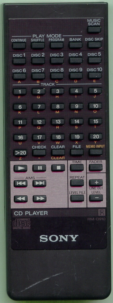 Sony Remote Control - 1-465-732-11