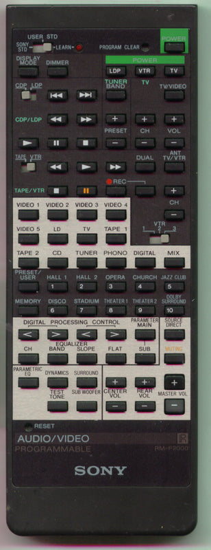 Sony Rm-P2000 Remote Control - 1-465-844-11