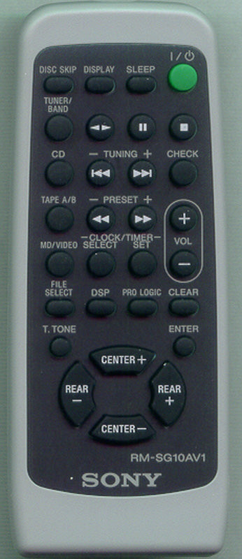 Sony Remote Control Rm-Sg10A - 1-476-187-12