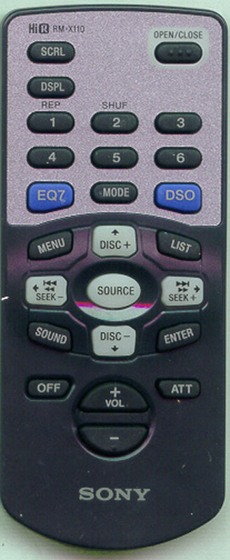 Sony Remote Control (Rm-X110 - 1-476-546-22