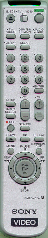 Sony Rmt-V402A Remote Control - 1-477-281-11