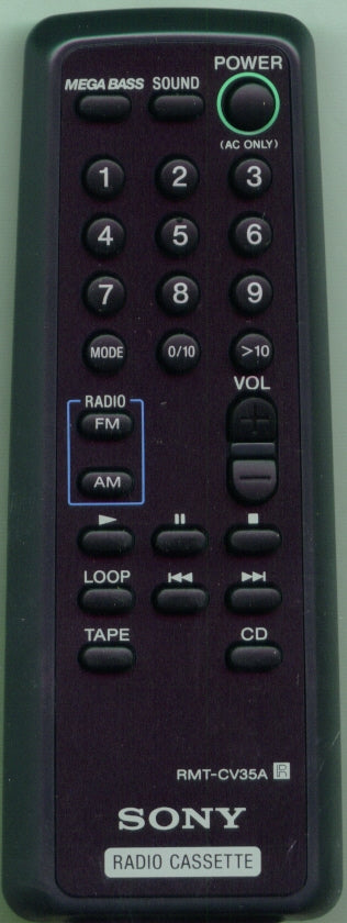 Sony Rmt-Cv35A Set Remote Comm - 8-917-626-90