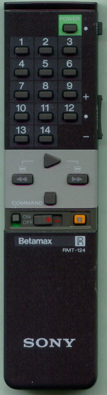 Sony Rmt-124B,Black Remote - A-6765-479-A