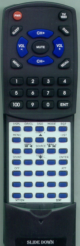 Sony Remote Control (Rm-X117 - 1-477-110-11
