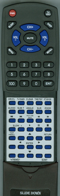 Sony Remote Control (Rmt-D165 - 1-478-545-31