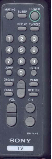 Sony Remote Control Rmy146 B - RMY146