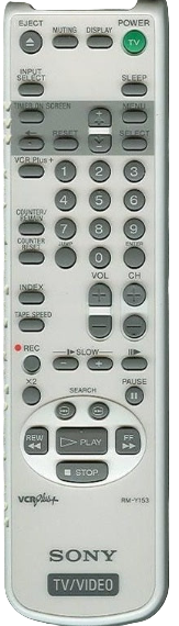 Sony Remote Control Rmy153W - RMY153W