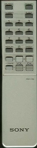 Sony Rm-729,Remote Control A - A-1470-695-A