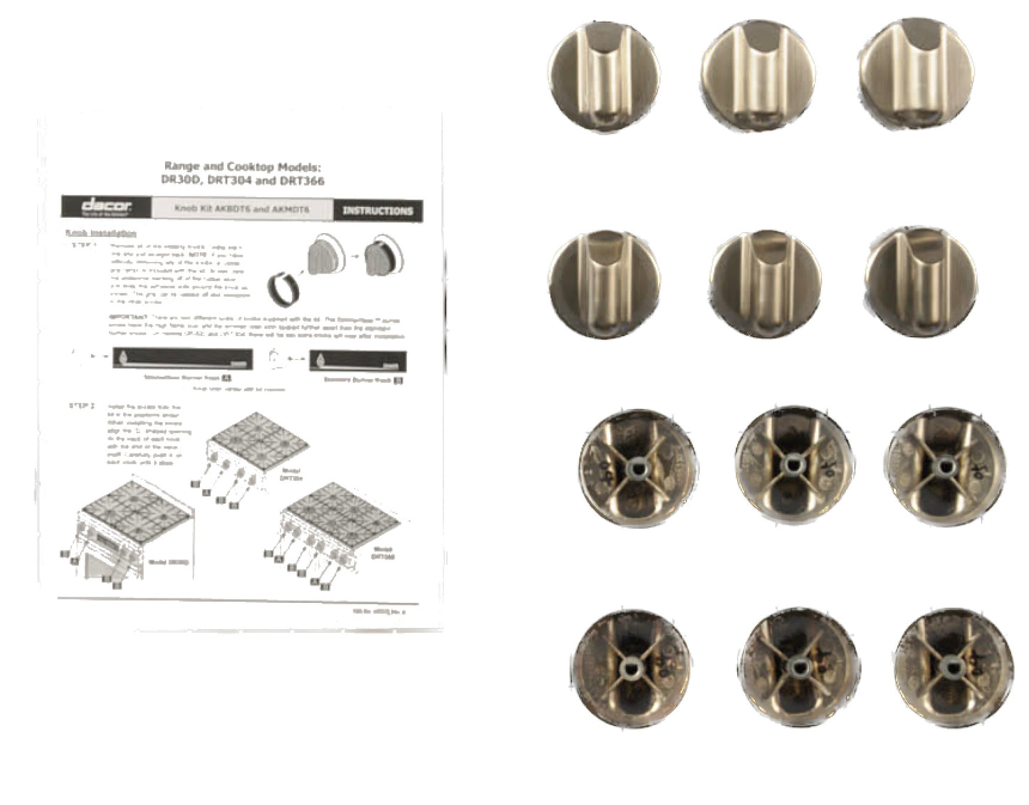 Dacor Accy Kit, Knobs, Metal - AKMDT6