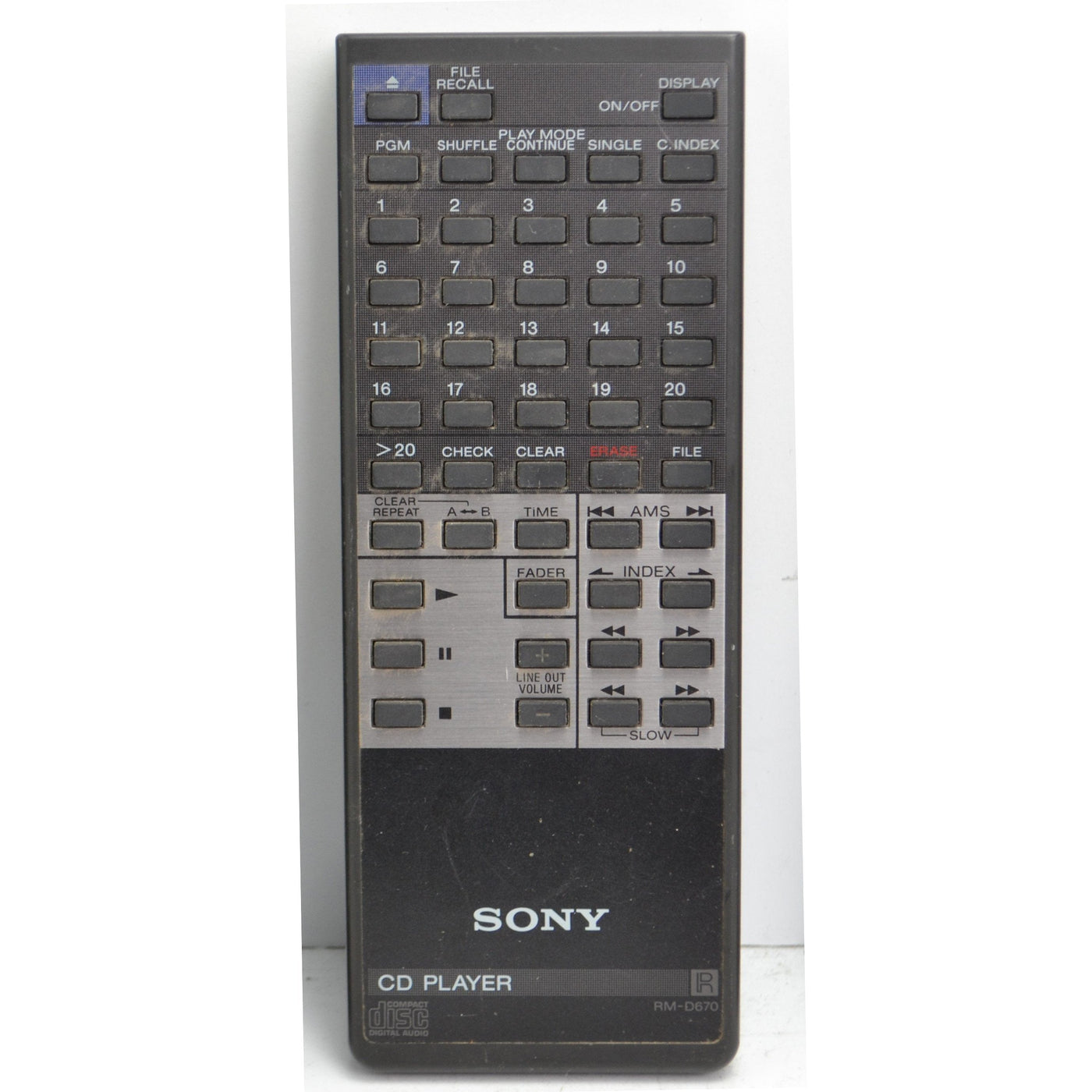 Sony Remote Control - RMD670