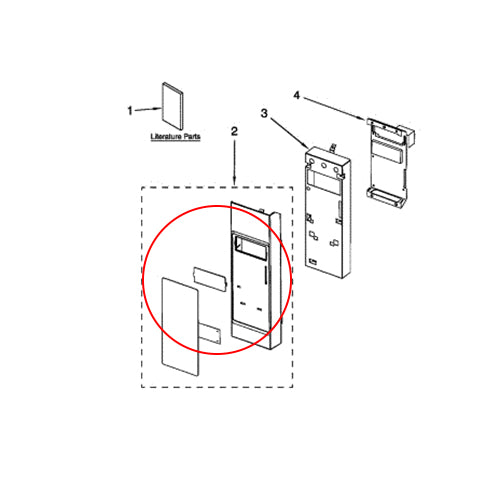 Whirlpool Part# W10286819 Control Panel (OEM)