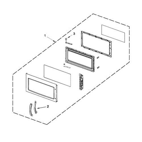 Whirlpool Part# W10468670 Door (OEM)