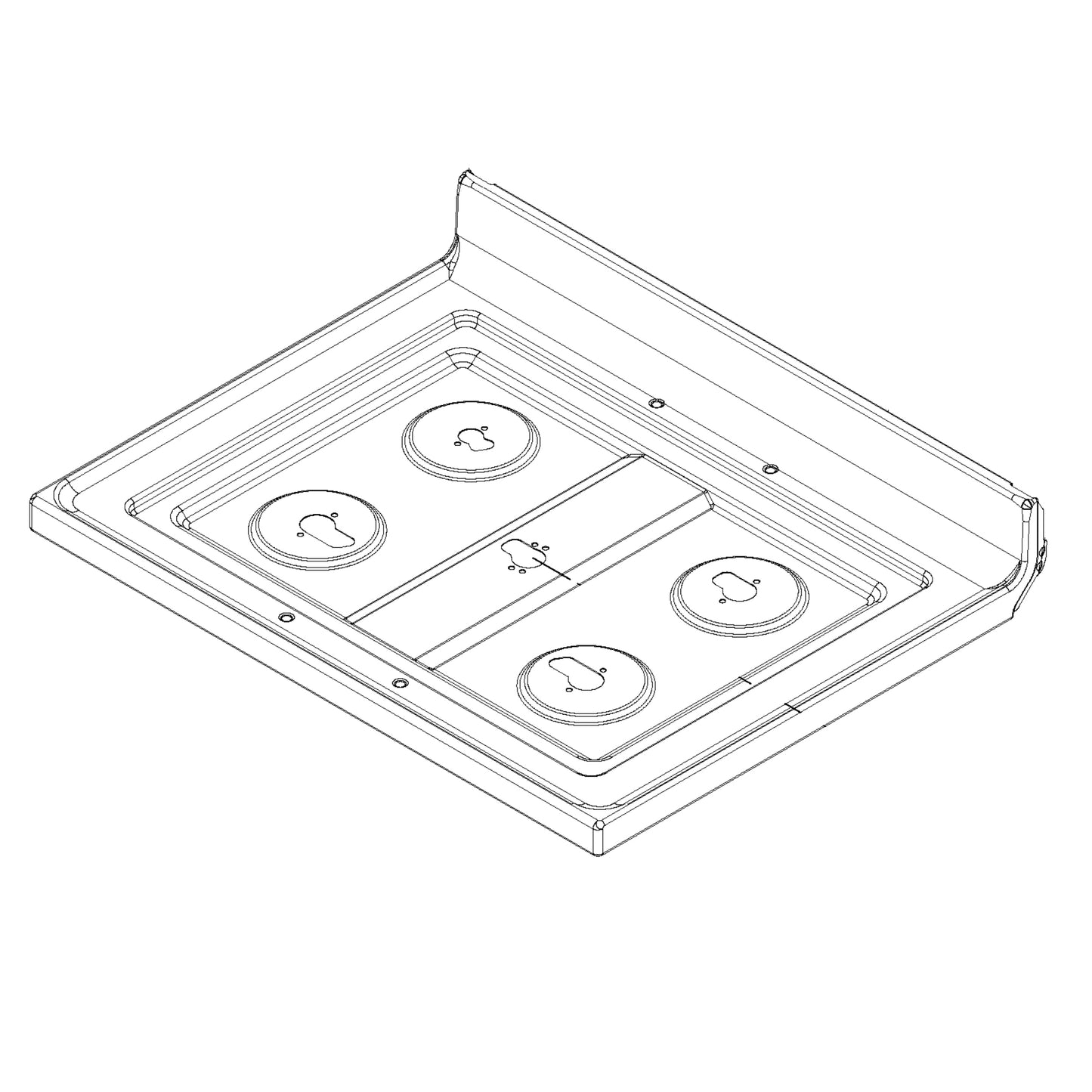 Whirlpool Part# W11040043 Cooktop (White) - Genuine OEM