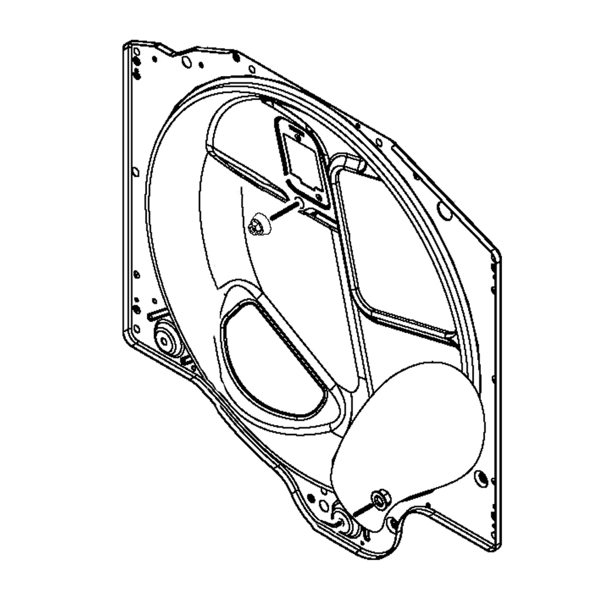 Whirlpool Part# W11162465 Rear Bulkhead Panel - Genuine OEM