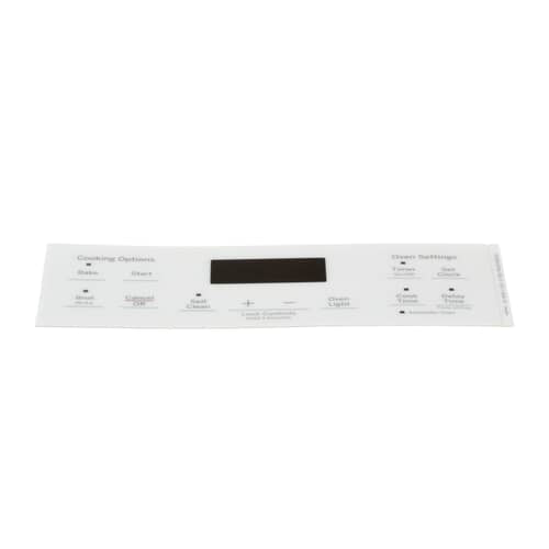 GE Touchpad Overlay Panel Graphics (White) JB645DK1WW