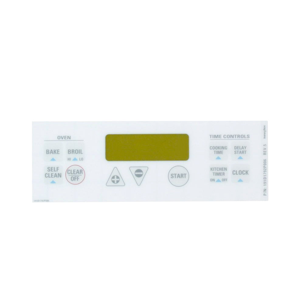 GE Touchpad Control Panel (White) JCSP39WW4WW