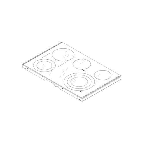 Ge Maintop Glass Asm (Dg) - WB62X42026