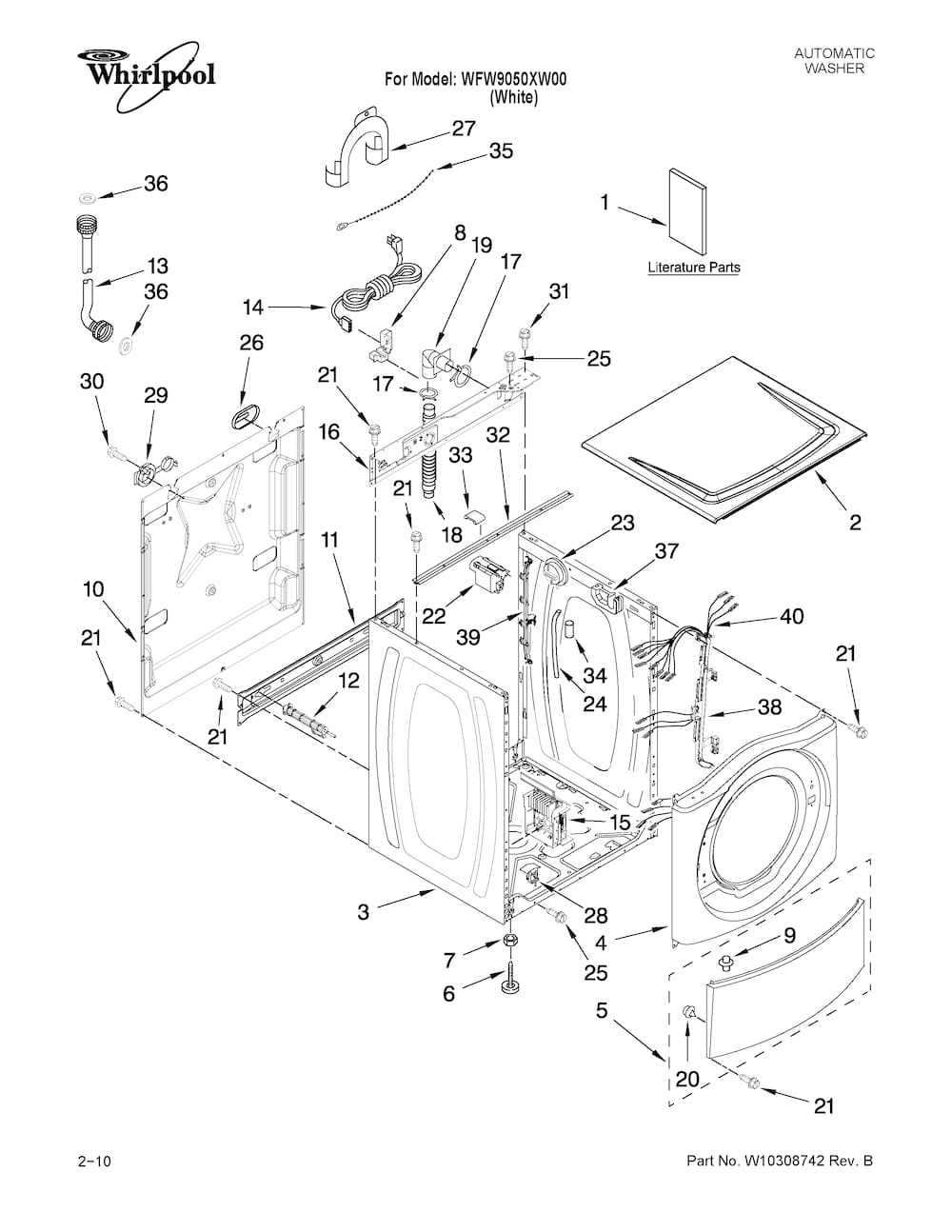 Whirlpool Fill Hose (5ft) WP89503