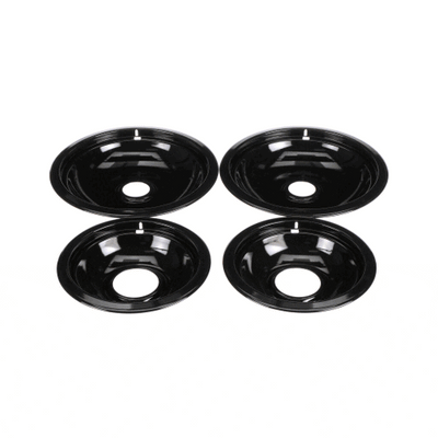 Whirlpool Oven and Cooktop Drip Bowl Set (Black) W10288051
