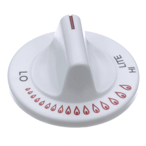 Magic Chef Range - Oven/Stove Cooktop Control Knob (White, Red) 8361RV