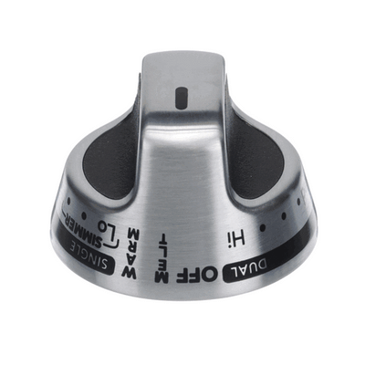 Whirlpool Part# WPW10156260 Control Knob - Stainless (OEM)