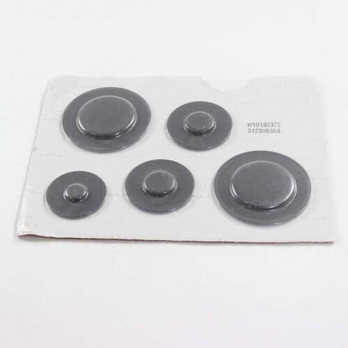 Whirlpool Part# WPW10183372 Burner Cap Set (OEM)