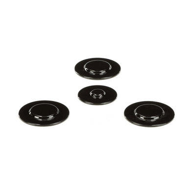 Whirlpool Cooktop Burner Cap Set (Black) W3CG3014XB00