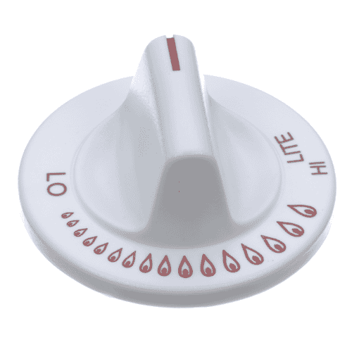 Magic Chef Cooktop Control Knob (White, Red) 8261RW