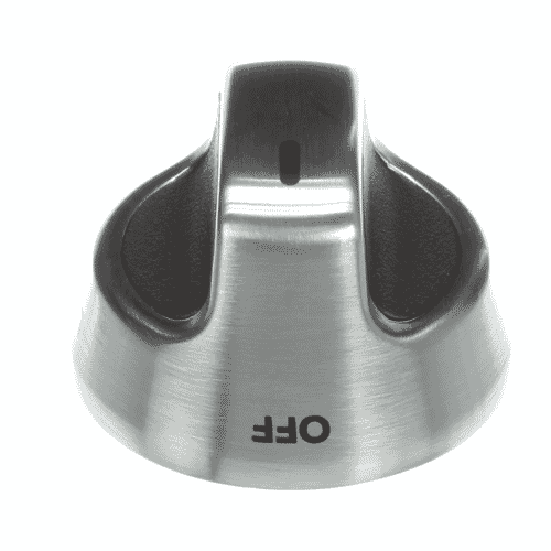 KitchenAid Range - Oven/Stove Burner Control Knob (Stainless, Black) KGSS907SBL01