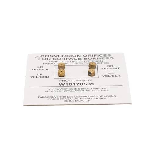 Whirlpool Liquid Propane Orifice Conversion Kit WPW10170531