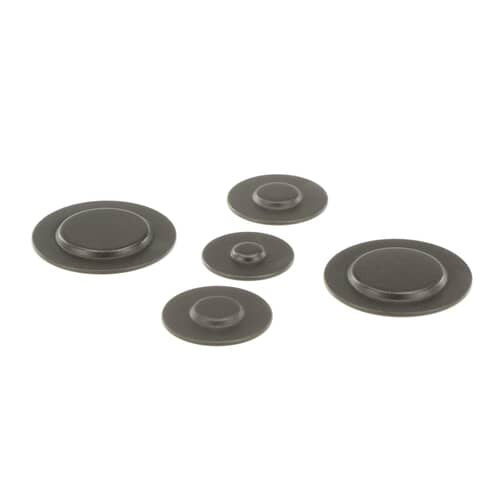 KitchenAid Range - Oven/Stove Surface Burner Cap Kit - Black KGRS303BWH1