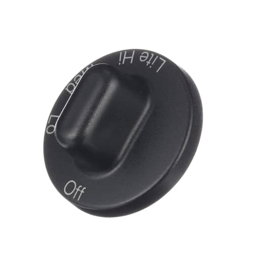 Whirlpool Part# WP71001641 Top Burner Control Knob (OEM)