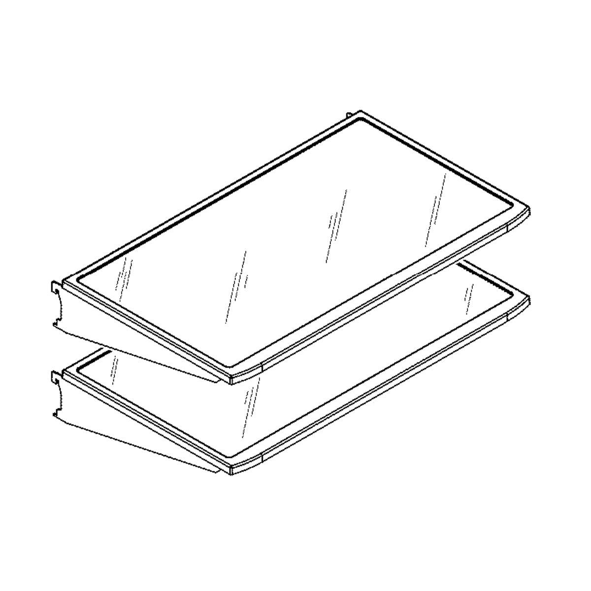 GE Part# WR32X26802 Shelf Assembly - Genuine OEM