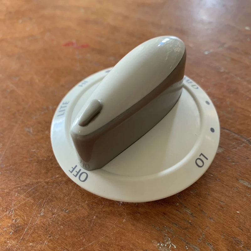Whirlpool Part# 7733P418-60 Surface Burner Knob (OEM) White
