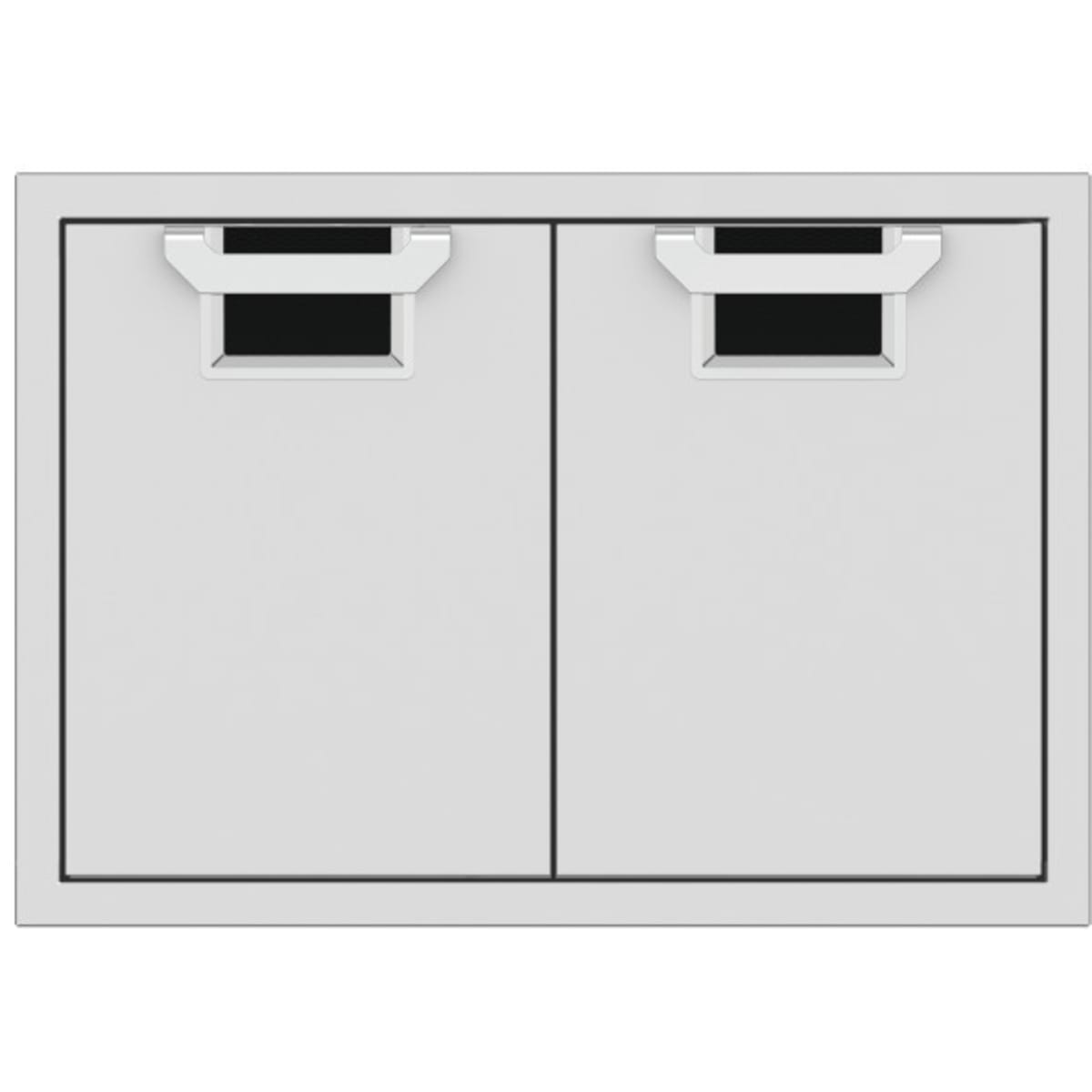 Hestan AEAD30BK 30 Inch Double Access Doors with Commercial-Grade Handles, Heavy-Duty Storage Enclosure - Black