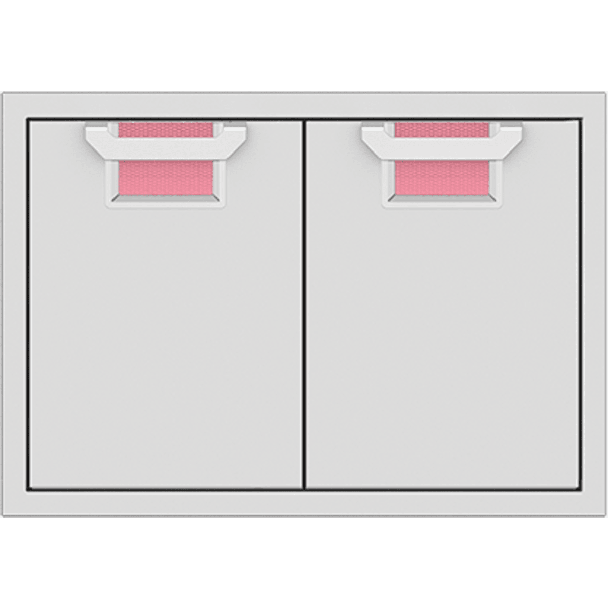 Hestan AEAD30PK 30 Inch Double Access Doors with Commercial-Grade Handles, Heavy-Duty Storage Enclosure - Pink